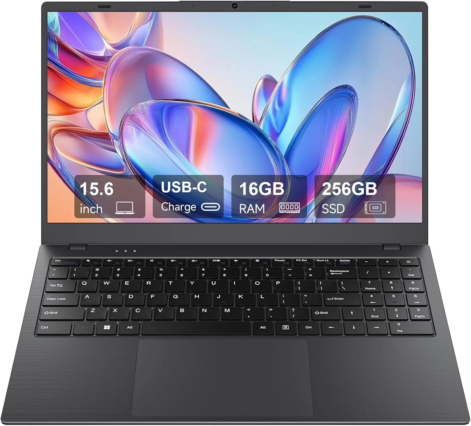 TRHRO 15.6 Inch Laptop Computer (Pentium 6500Y, 16GB RAM, 256GB SSD)