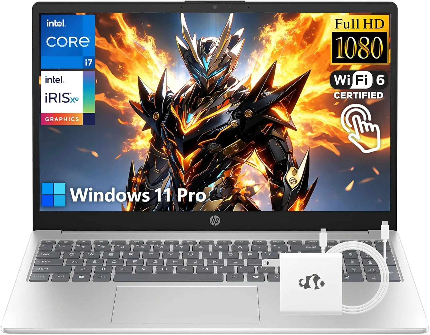 HP 15.6" FHD Touchscreen i7 Laptop, Intel 10-Core i7-1355U, 16GB RAM, 1TB SSD, Windows 11 Pro