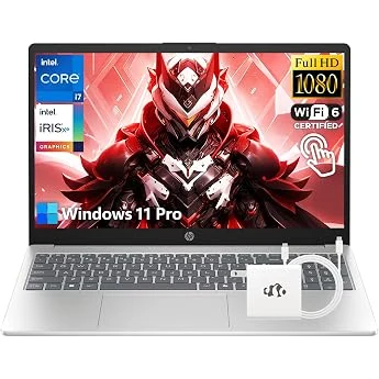 HP i7 Touchscreen Laptop, 10-Core Intel Core i7-1355U(Up to 5GHz, 16GB RAM, 1TB SSD, 15.6" FHD Touch, Windows 11 Pro)