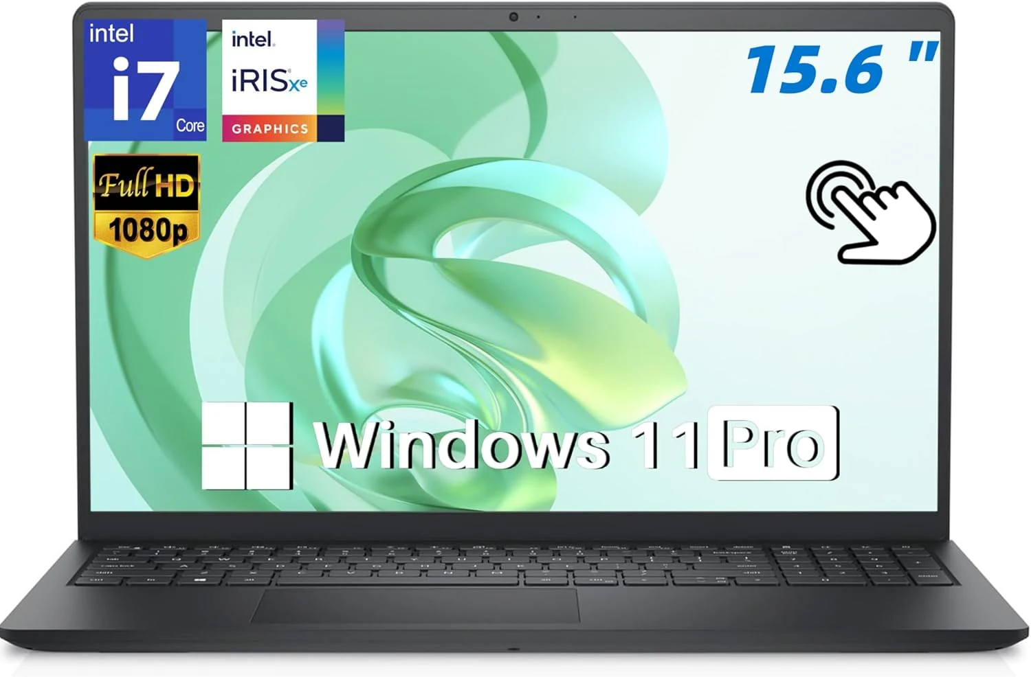 Dell 15 Laptop Touchscreen, Intel Iris Xe(Beats UHD Graphics), 32GB RAM(Dual-Channel), 1TB SSD, Intel 13th i7-1355U(10-Core), 15.6" FHD Anti-Glare Display, Wi-Fi 6, Long Battery Life, Win 11 Pro