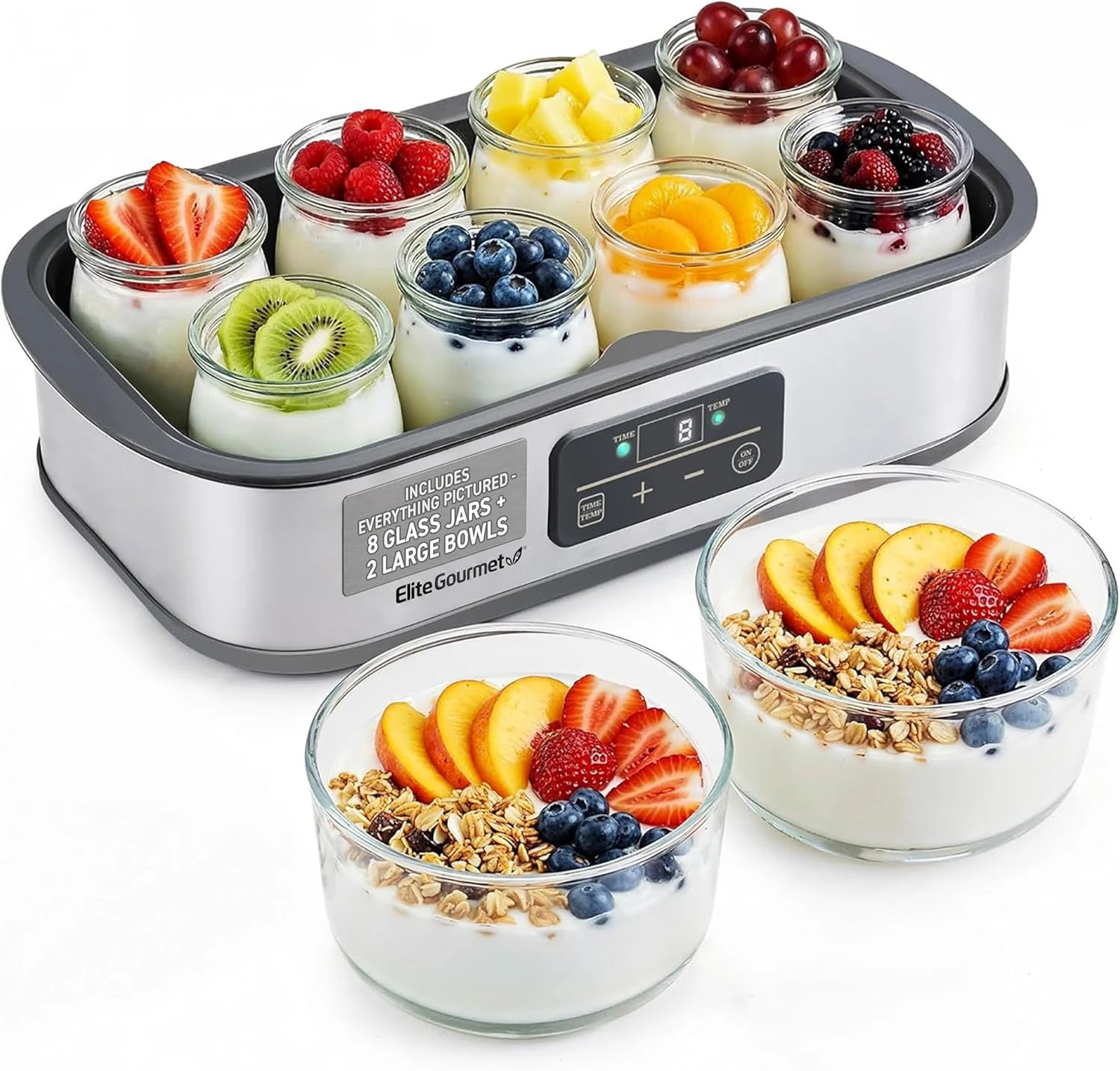 Elite Gourmet ProBioticPRO™ Digital Yogurt Maker, Programmable Temp & Time review