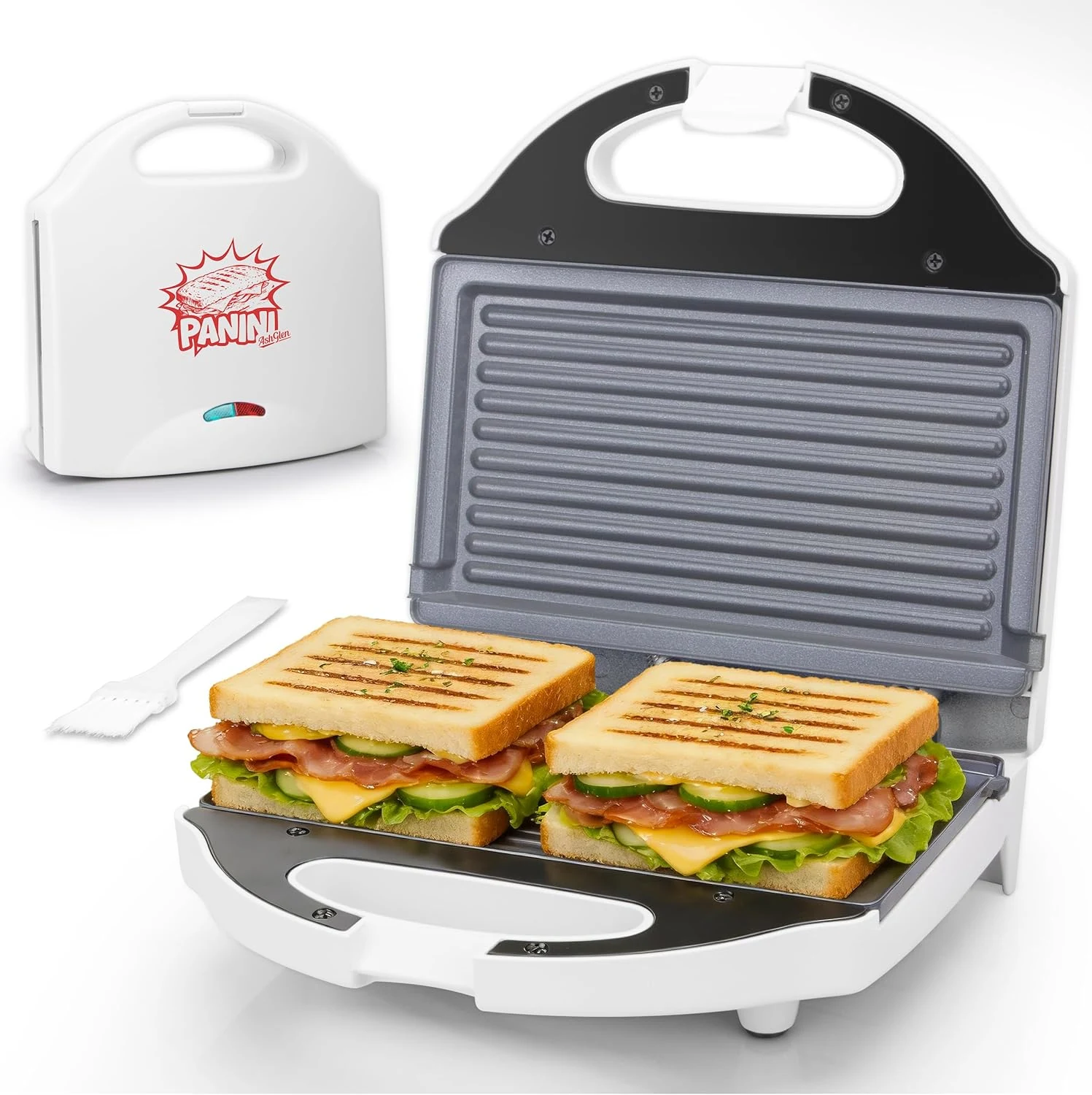 AshGlen Ceramic Mini Panini Press Grill Sandwich Maker, Mini Sandwich review