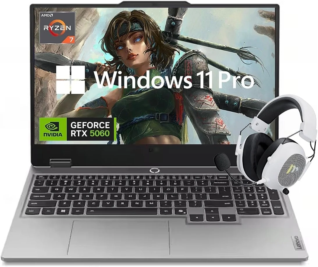 Lenovo LOQ Gaming Laptop, 15.6’’ FHD 144HZ Display, AMD Ryzen 7 250, NVIDIA GeForce RTX 5060