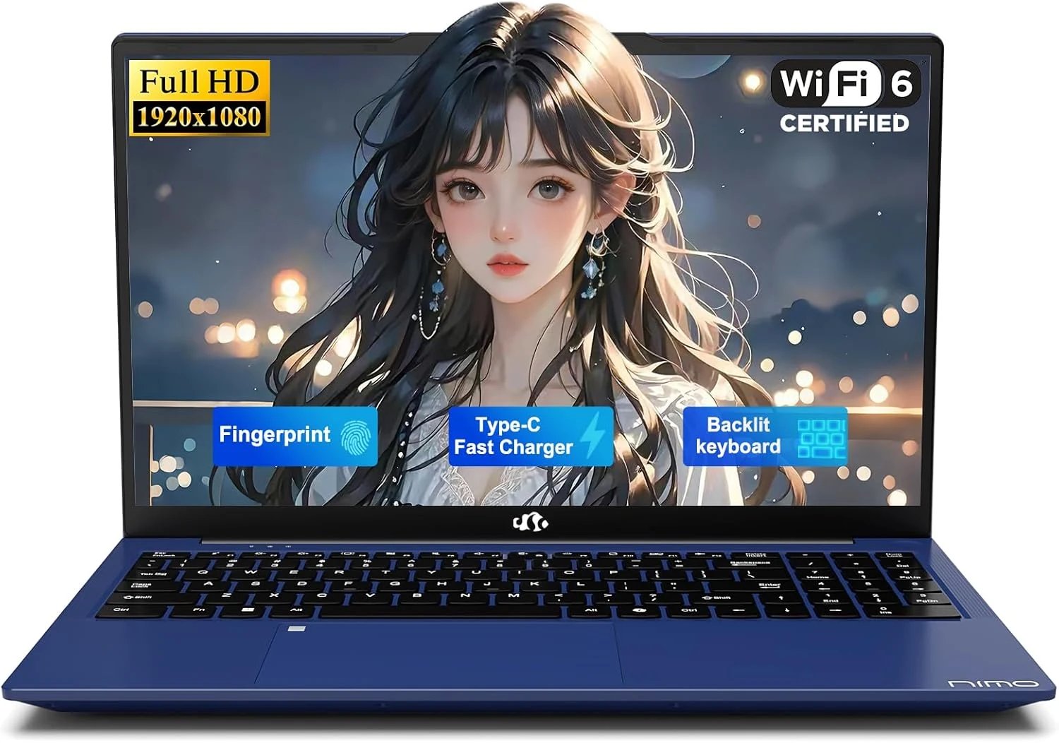 NIMO 15.6" IPS FHD-Student-Laptop, Intel Twin Lake N150 (4 Cores)