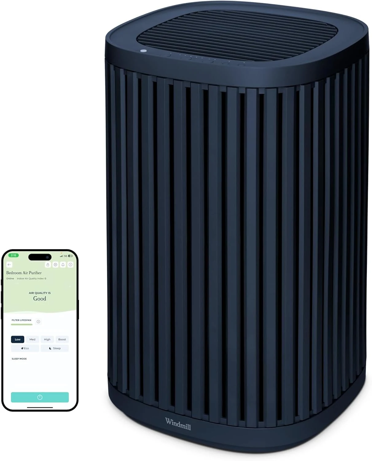 Windmill Air Purifier for Home - 3-In-1 Filtration for Dust, Smoke, & More