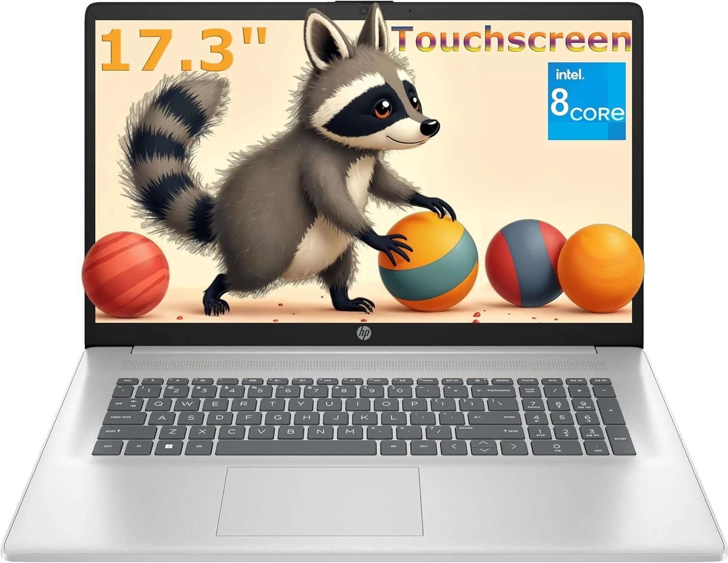 HP 17.3" Touch Laptop Computer, Intel 8-Cores i3 Processor, 16GB RAM, 512GB SSD