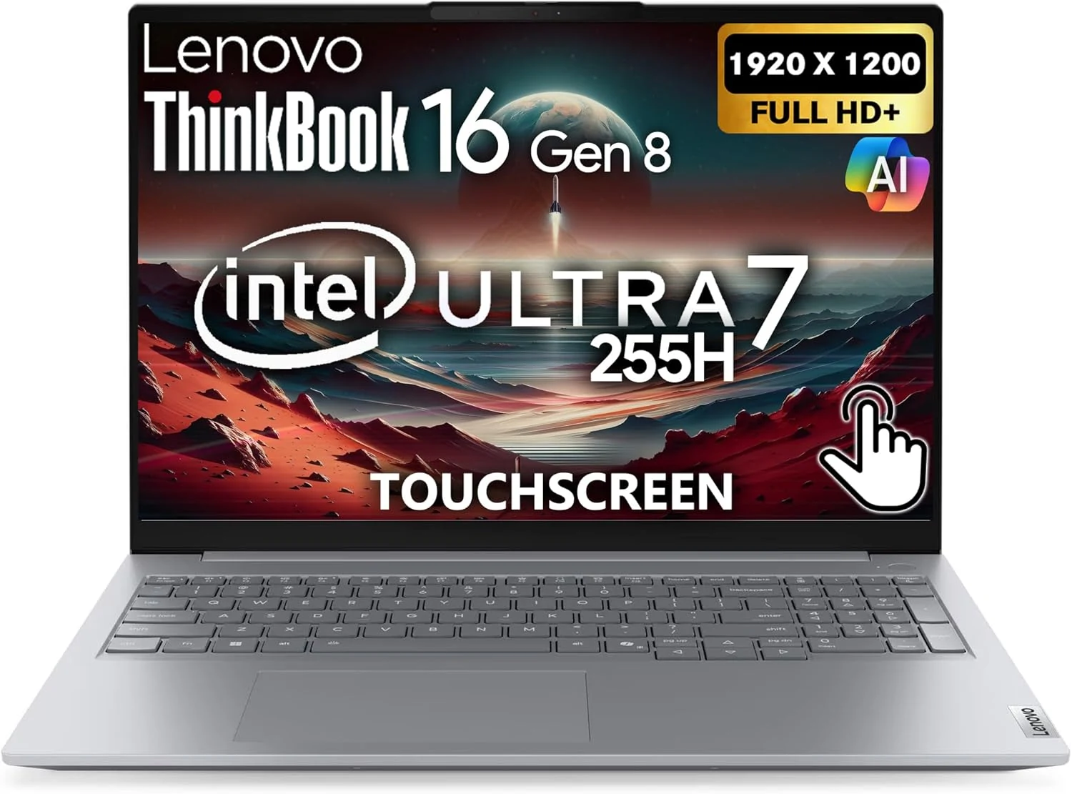 Lenovo ThinkBook 16 Gen 8 AI Business Laptop, 16” Touchscreen FHD+