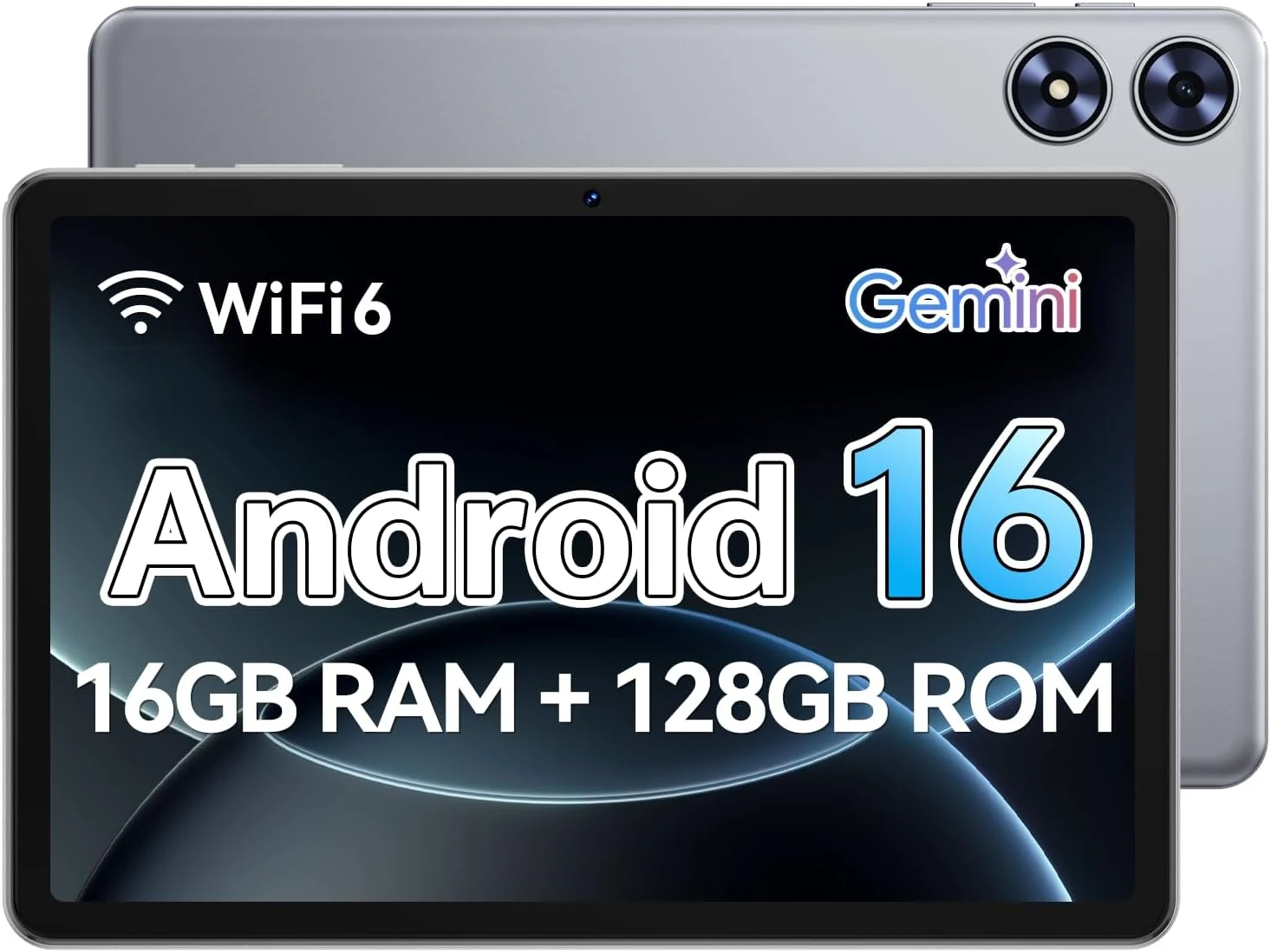 Frameflow 10 inch Android 16 Tablet (16GB RAM, 128GB Storage, Wi‑Fi 6)