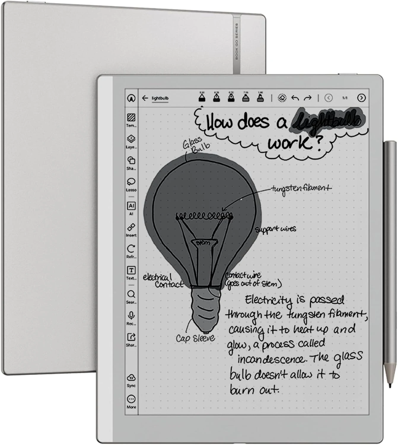 BOOX Tablet Go 10.3 Gen II Lumi ePaper E Ink Tablet Notebook