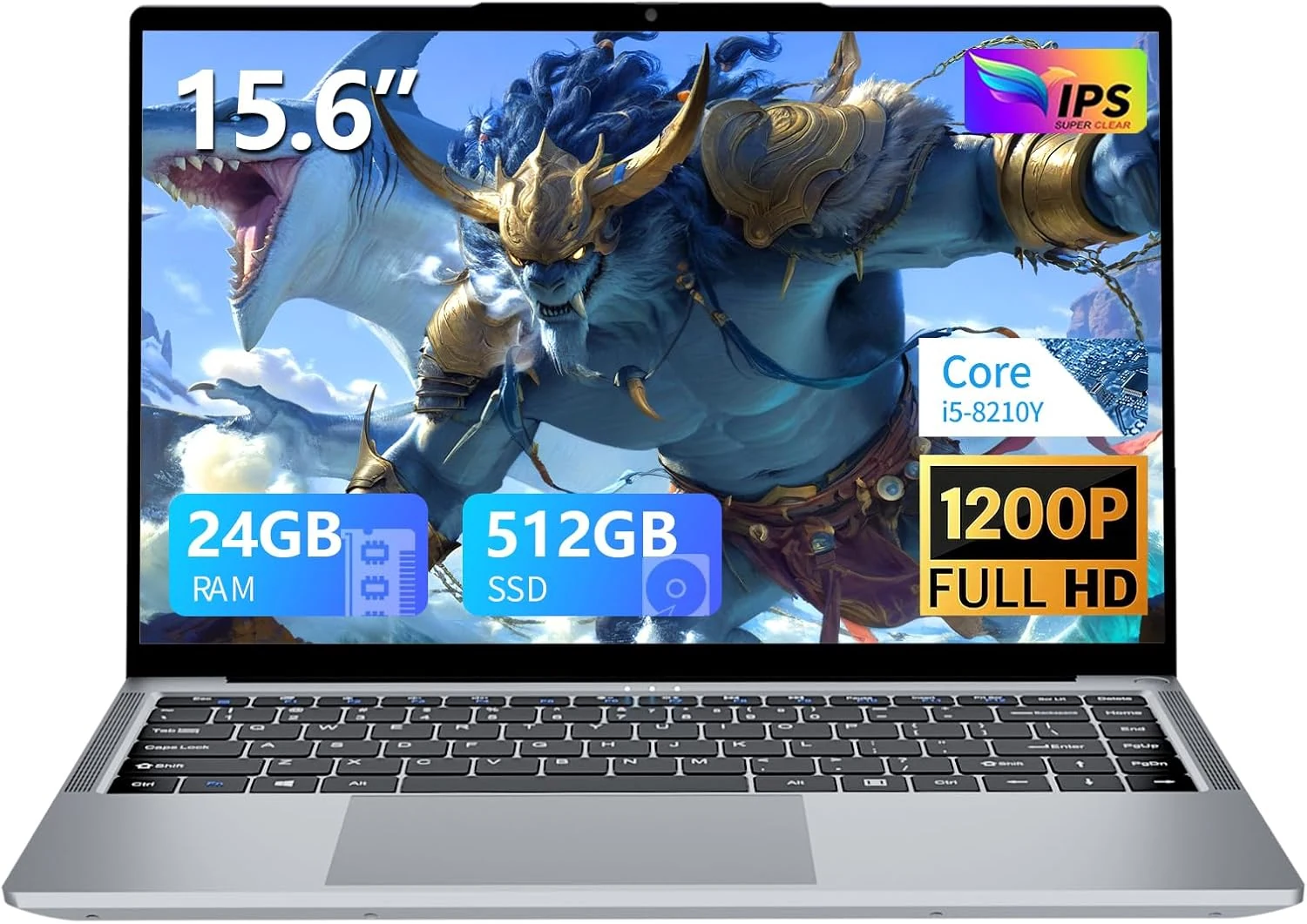YOZISUAN Gaming Laptop i5 (Up to 3.60 GH) with 24GB RAM and 512GB SSD, 15.6-inch FHD