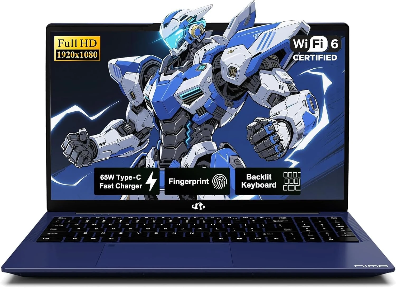 NIMO 15.6 Inch FHD Student Laptop, 16GB RAM 256GB SSD
