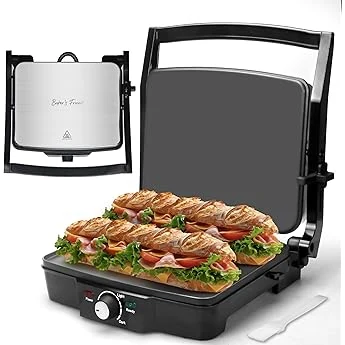 Alpha Living Electric Griddle Panini Press Sandwich Maker – Stainless review