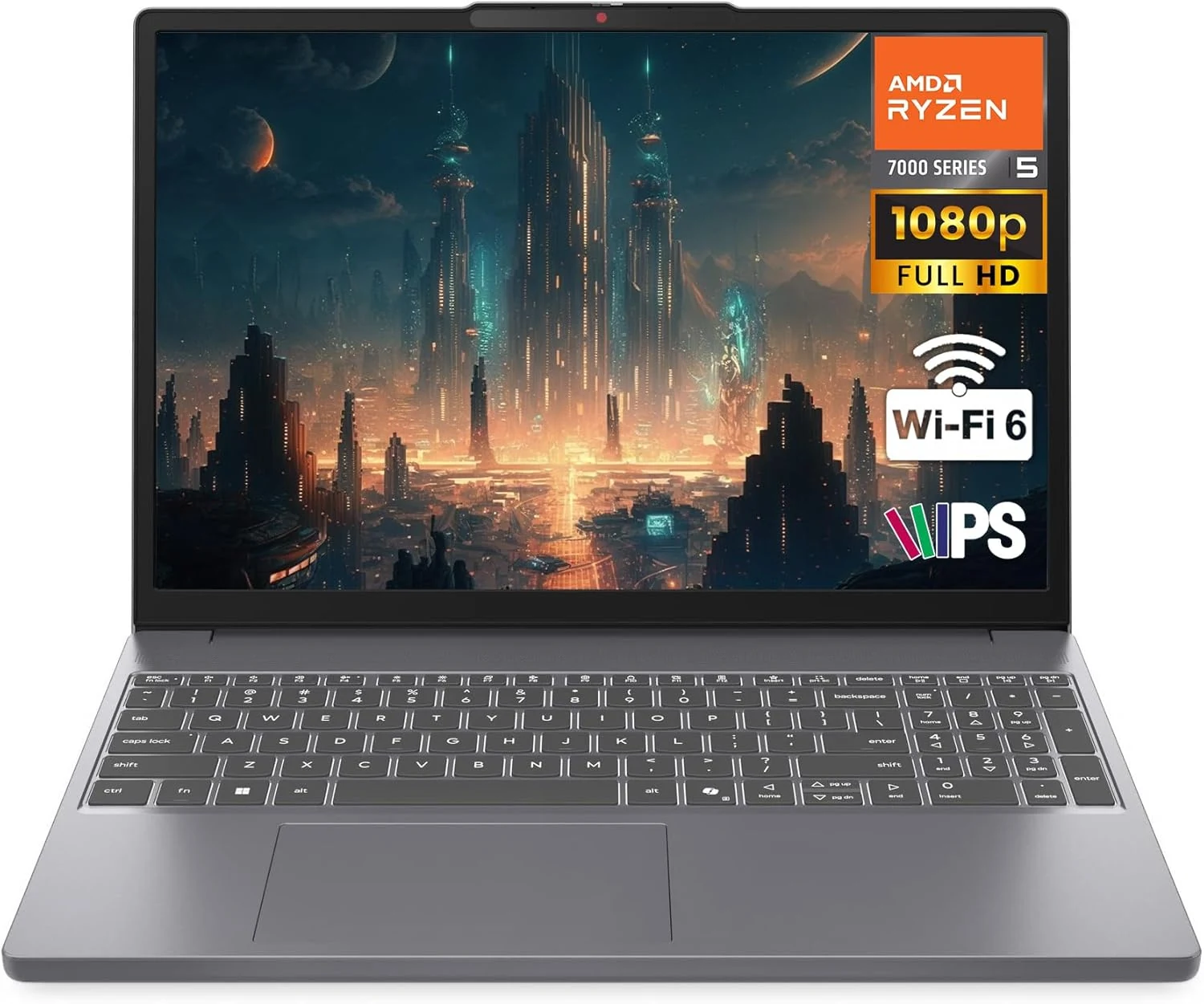 Lenovo Gaming Laptop, AMD 6-core Ryzen 5 7535HS, 16GB DDR5 RAM, 1TB PCIe SSD, Radeon 660M Graphics, 15" FHD IPS Display, Copilot AI Assistant PC