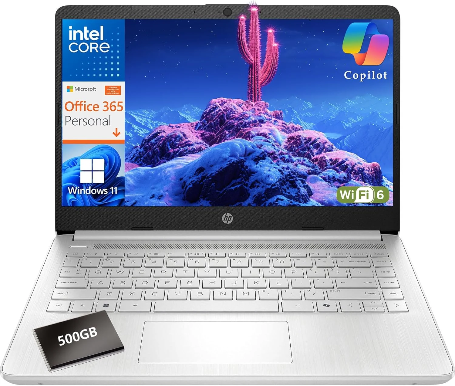 HP 2026 Ultrabook Laptop for Students & Home, Microsoft Office 365 with Copliot AI
