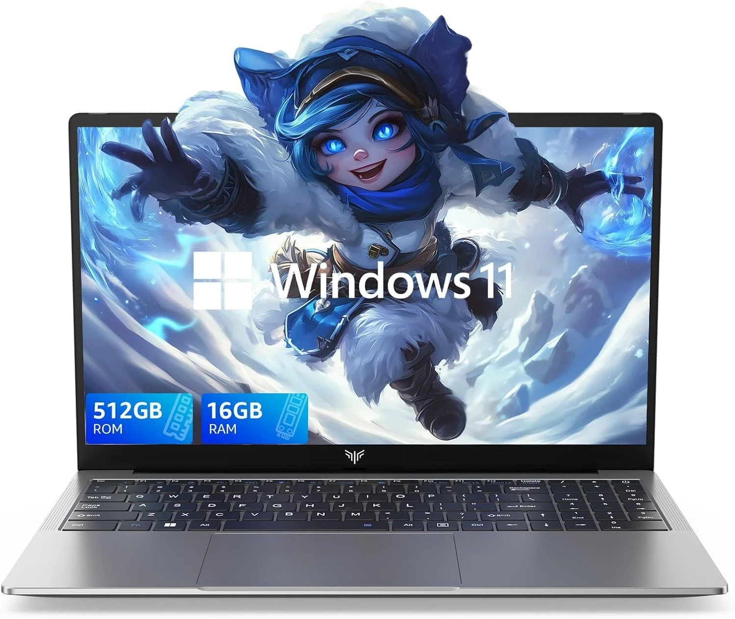KAIGERR Light Gaming Laptop, AMD Ryzen 7 5700U (8C/16T, Up to 4.3GHz)