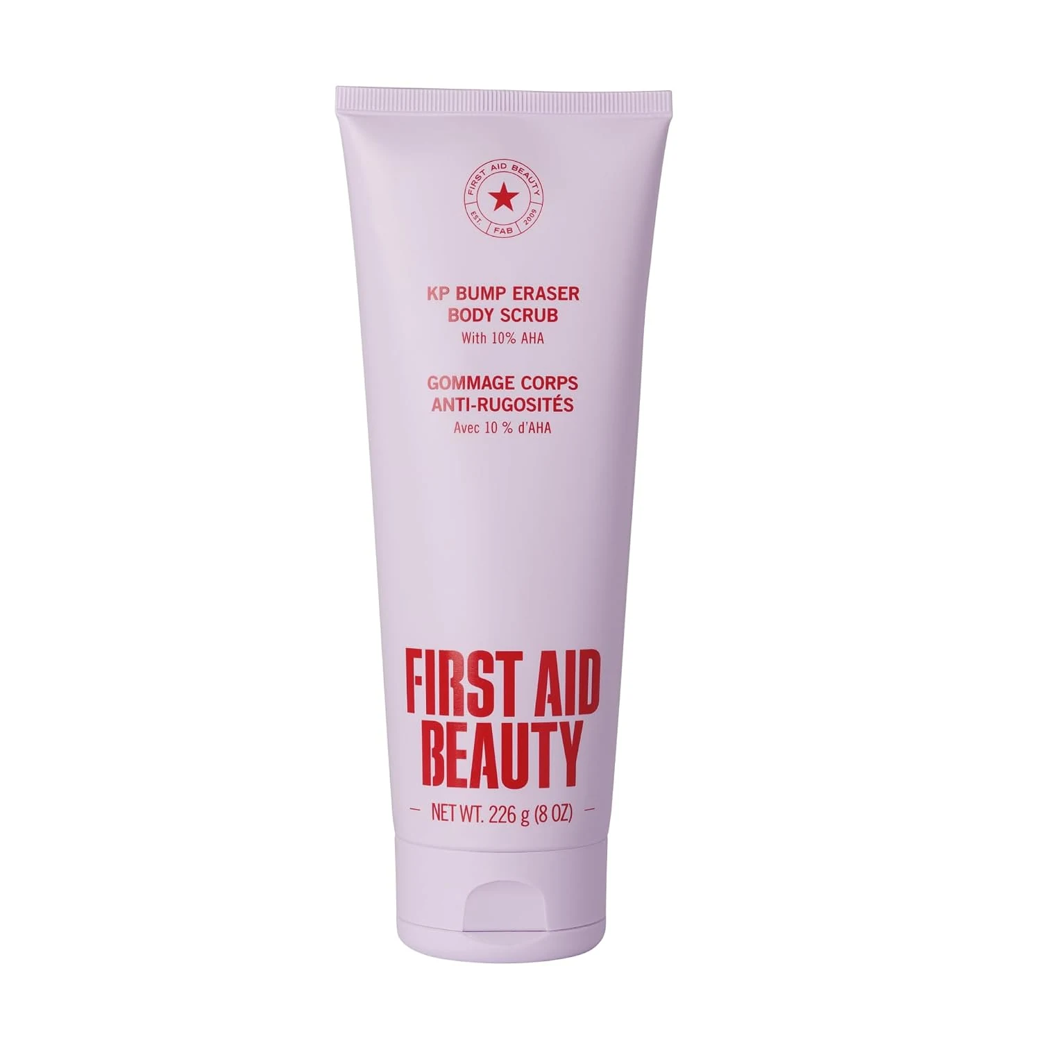 First Aid Beauty KP Bump Eraser Body Scrub with 10% AHA, Keratosis Pilaris Skin Exfoliator with Glycolic and Lactic acids