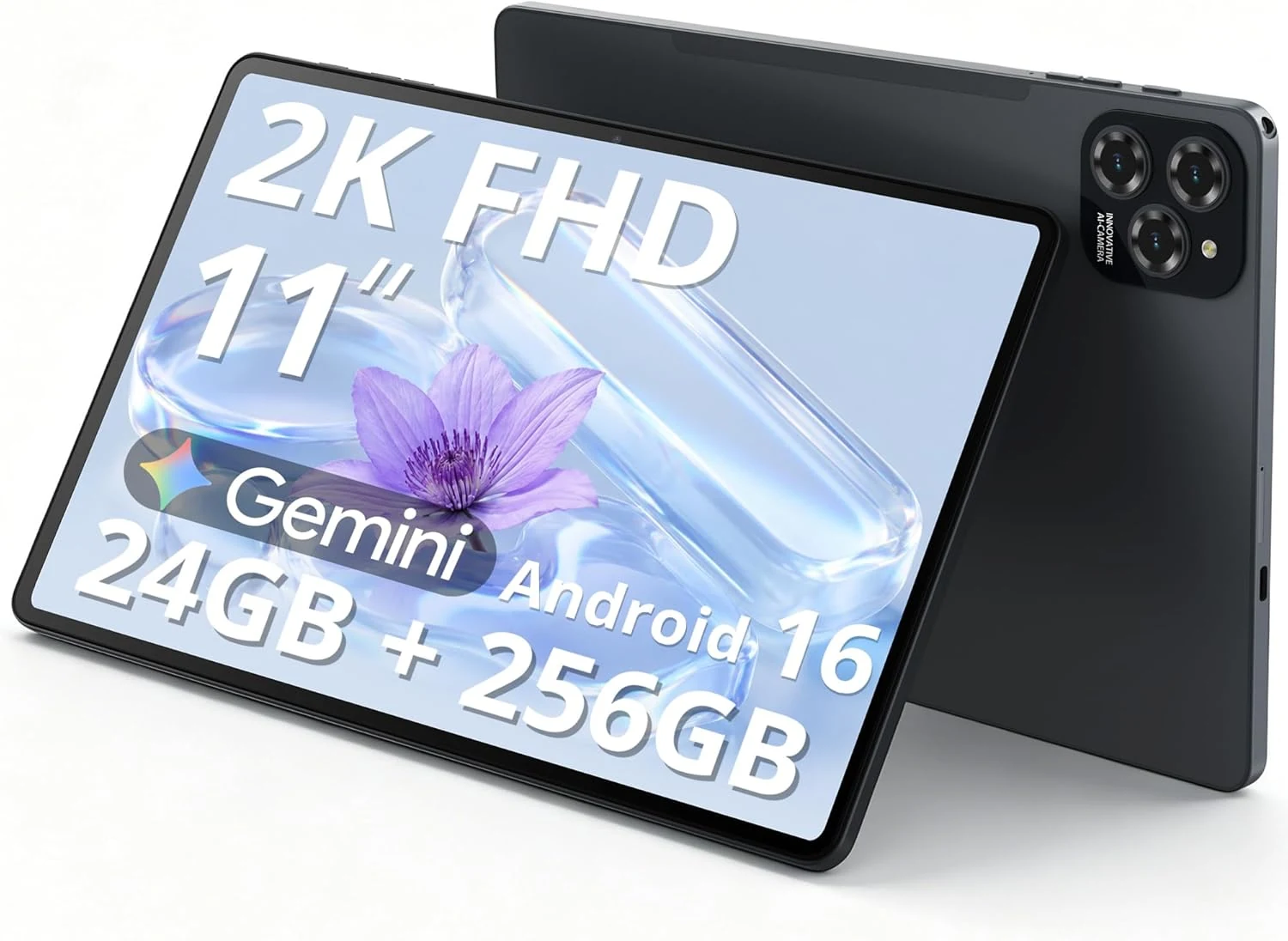 KINGRID 2K 11 Inch Android 16 Tablet (W90), 24GB RAM, 256GB ROM
