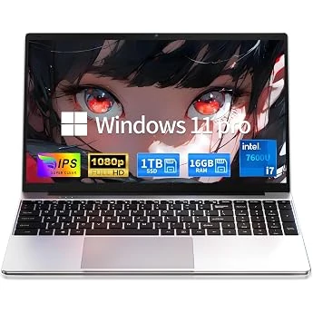 MOONFISH 2026 Laptop Computer Window 11 Pro, 15.6 Inch Lap Top, 16GB RAM 256GB SSD Trational PC Notebook, Office 365