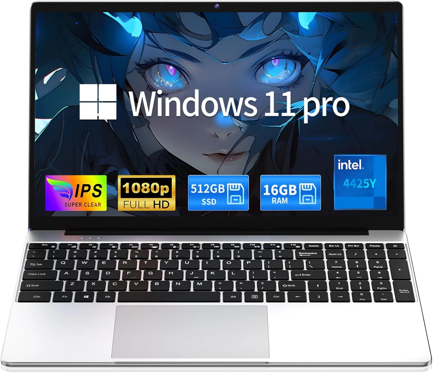 MOONFISH 2026 Laptop Computer Windows 11 Pro (15.6-inch, 16GB RAM, 512GB SSD)
