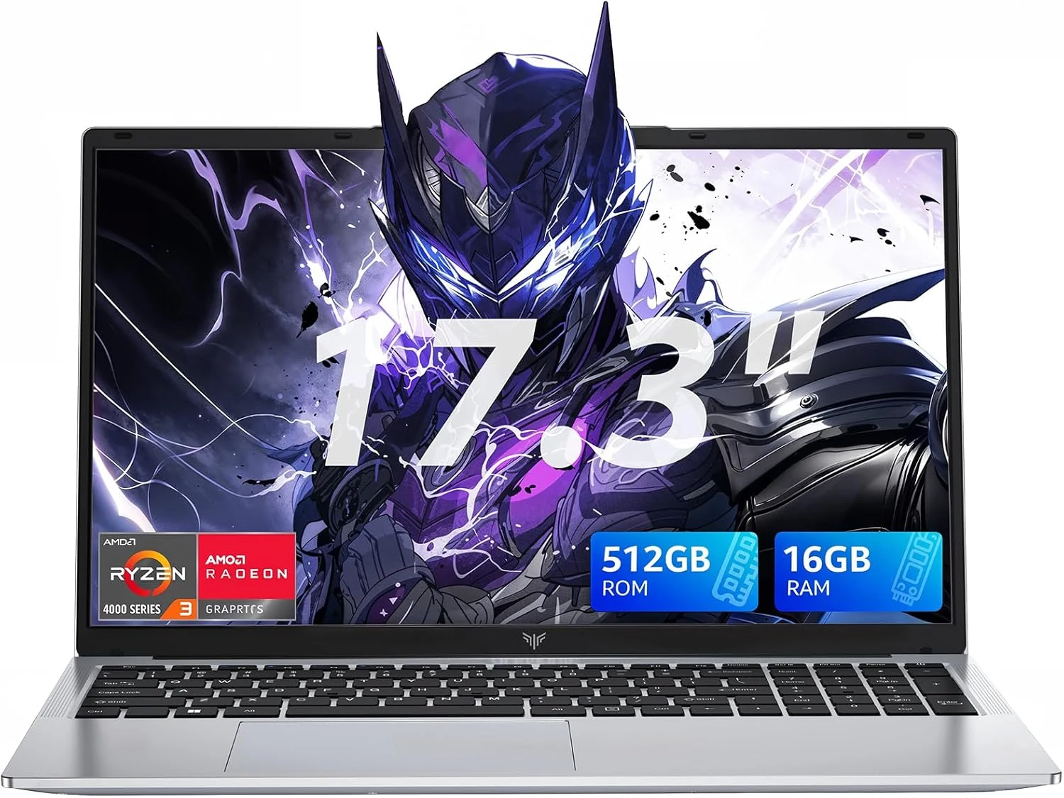 KAIGERR 17.3 Inch Light Gaming Laptop, AMD Ryzen 4300U, 16GB DDR4, 512GB SSD (AX17PRO)