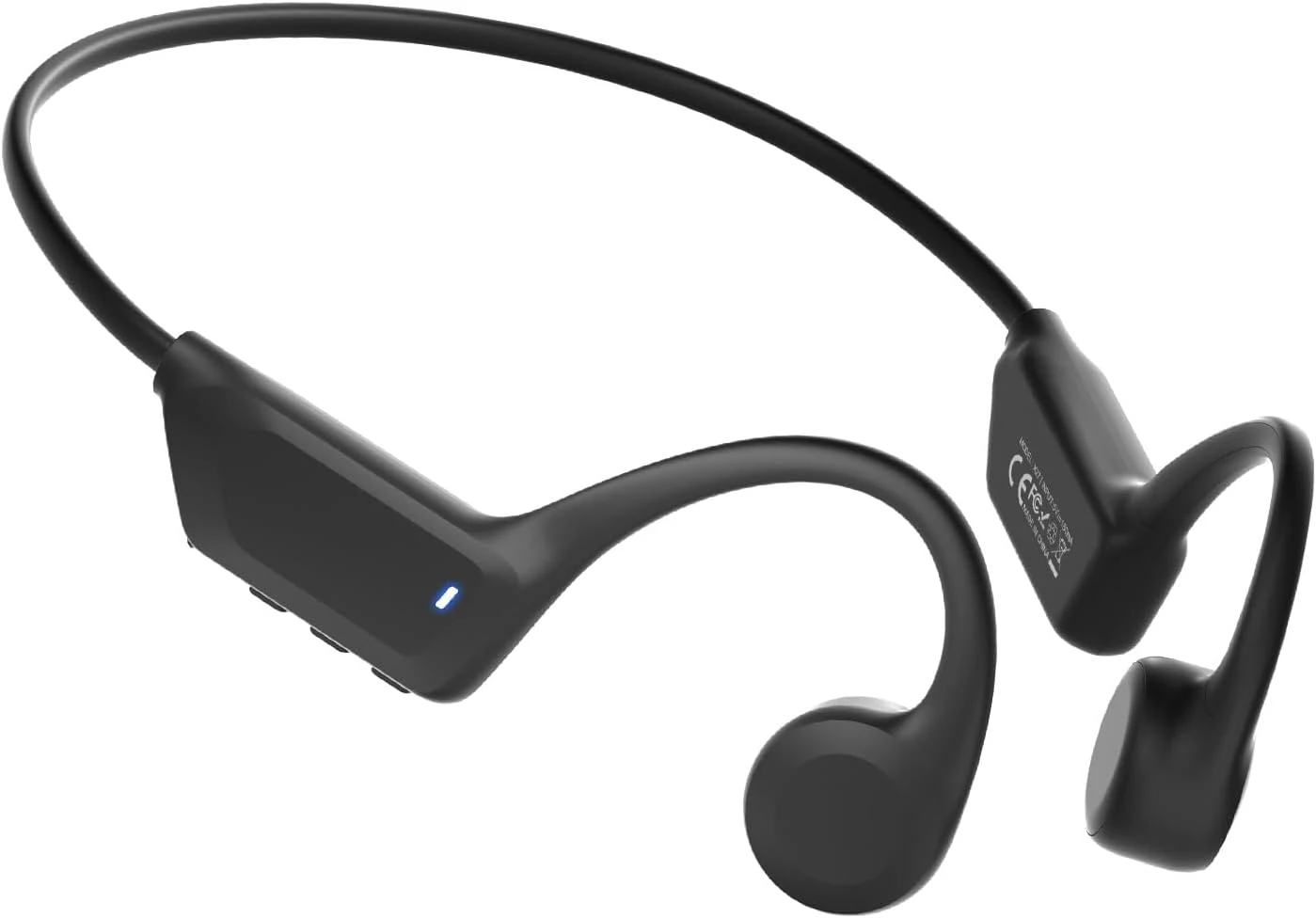 New Waterproof Open-Ear Bone Conduction Headphones - Bluetooth 6.0, 10-Hour Battery Life, Ultra-Light Wireless Headset with Stable Connection, Ideal for Running, Cycling, Workout, Hiking
