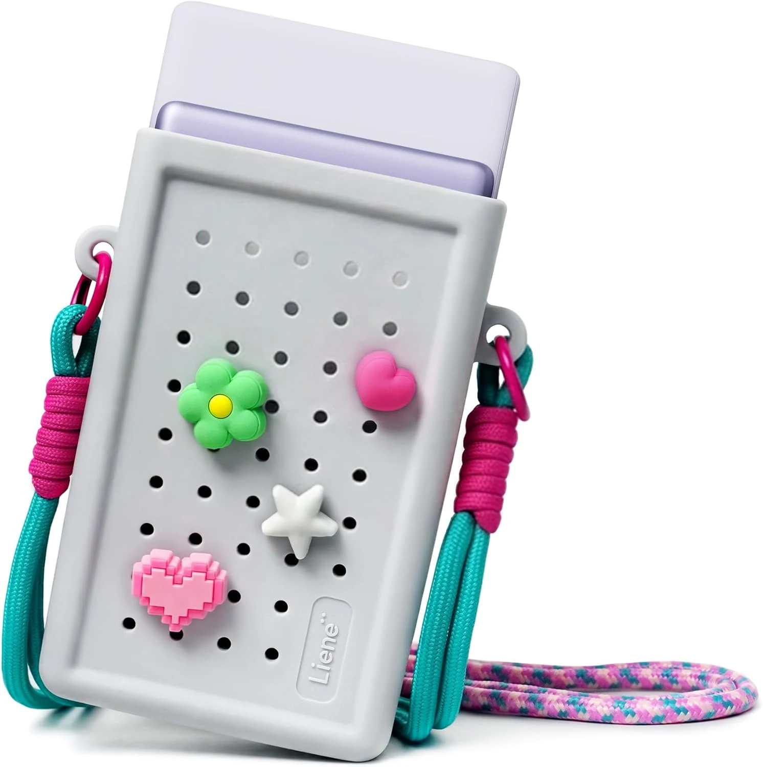 Liene DIY Charm Carry Bag Pearl N200 Pro Portable Photo Printer (Grey)