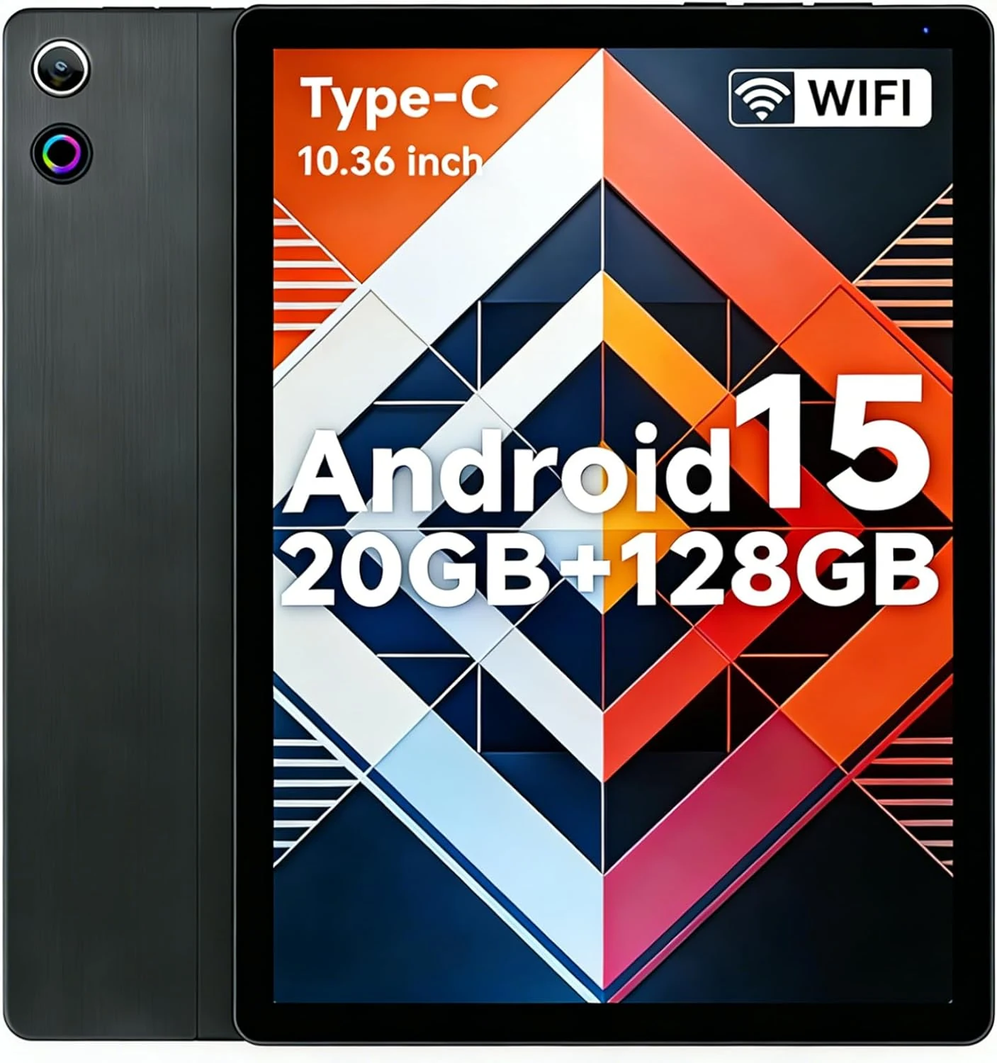 FEARWIKY Tablet, 10.4 inch Android Tablet with 20GB RAM 128GB