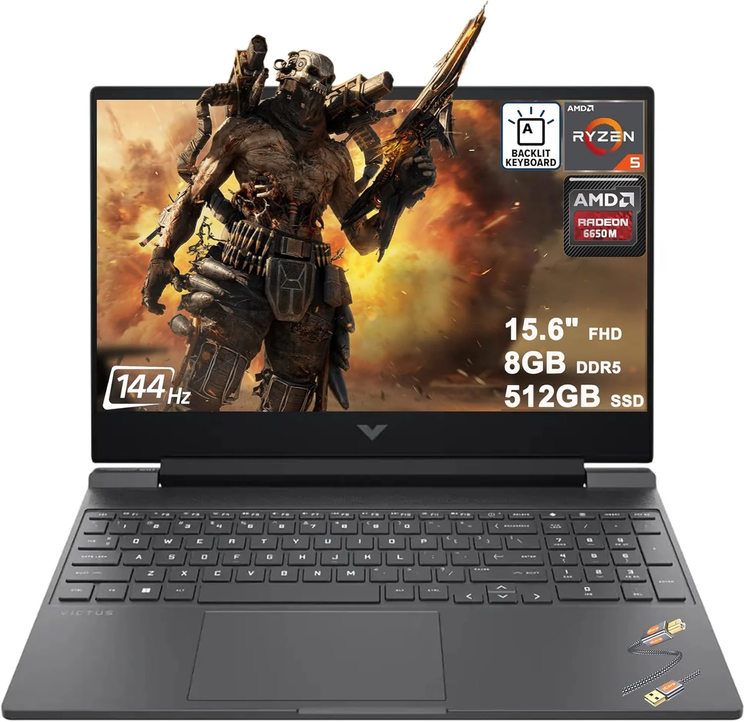 HP Victus 15 Gaming Laptop 15.6" FHD IPS 144Hz (AMD FreeSync Premium)