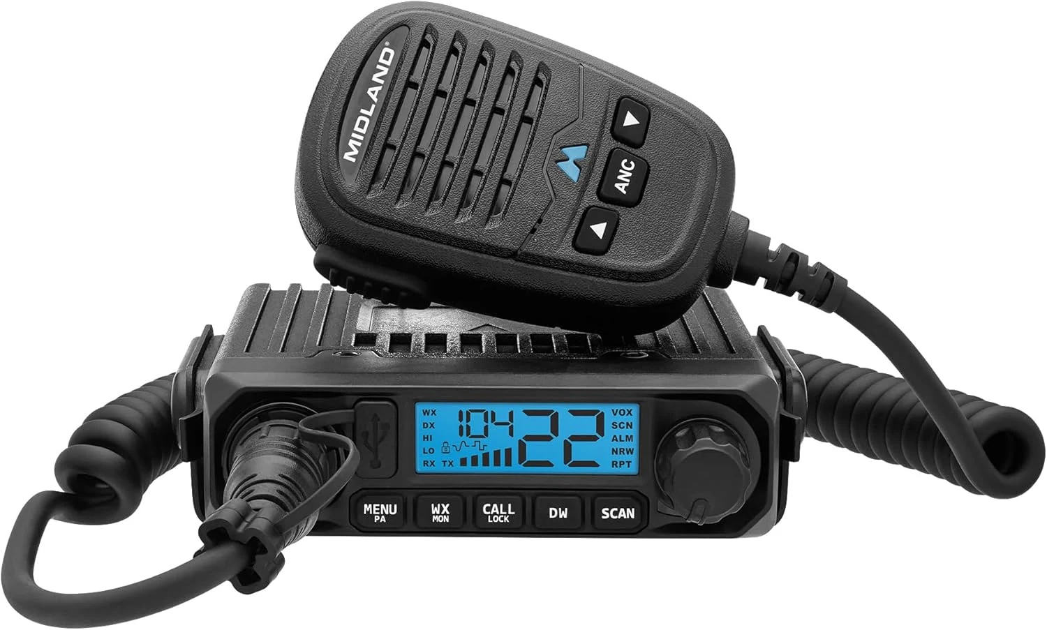 Midland MXT115P PRO MicroMobile GMRS Two-Way Radio – 15-Watt Mobile Radio