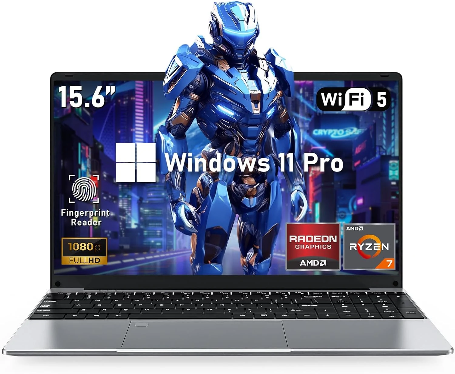 NIAKUN Gaming Laptop with Windows 11 Pro (Ryzen 7 5700U, 16GB RAM, 1TB SSD, 15.6” FHD)