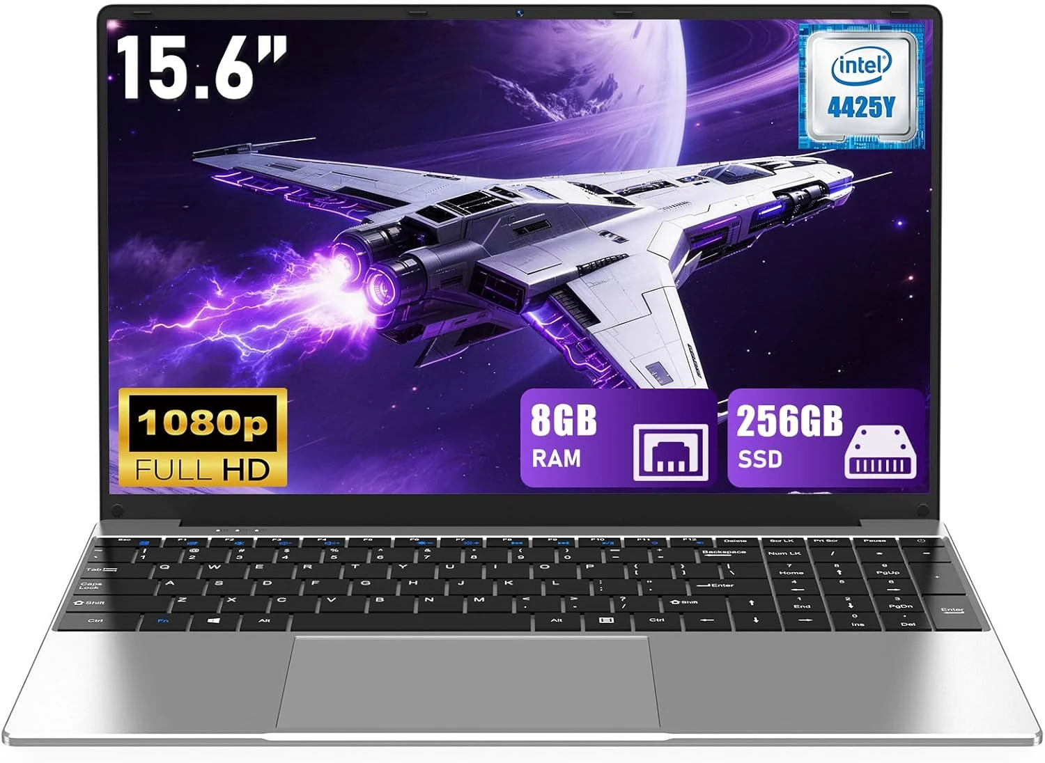NIAKUN Laptop Computer 2026, 15.6 Inch Lap Top PC Window 11 Pro, 8GB RAM 256GB SSD, Int Pentium Gold Processor 4425Y