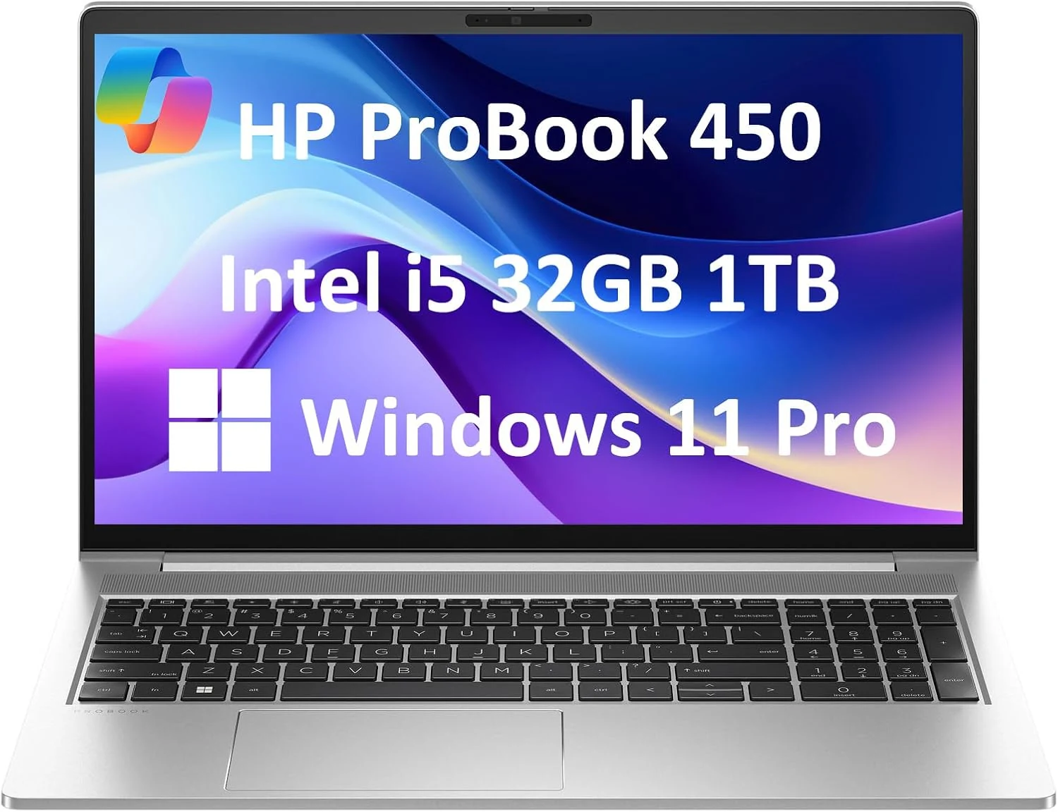 HP ProBook 450 G10 Business Laptop (15.6" FHD Anti-Glare, Intel 10-Core i5-1334U, 32GB RAM, 1TB SSD)