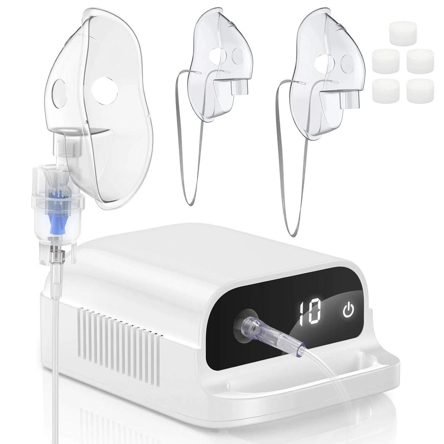 Smart Digital Display Nebulizer for Adults and Children, NEUBULIZER for Home Use, Hailie Sensor NF0106-0508-W5