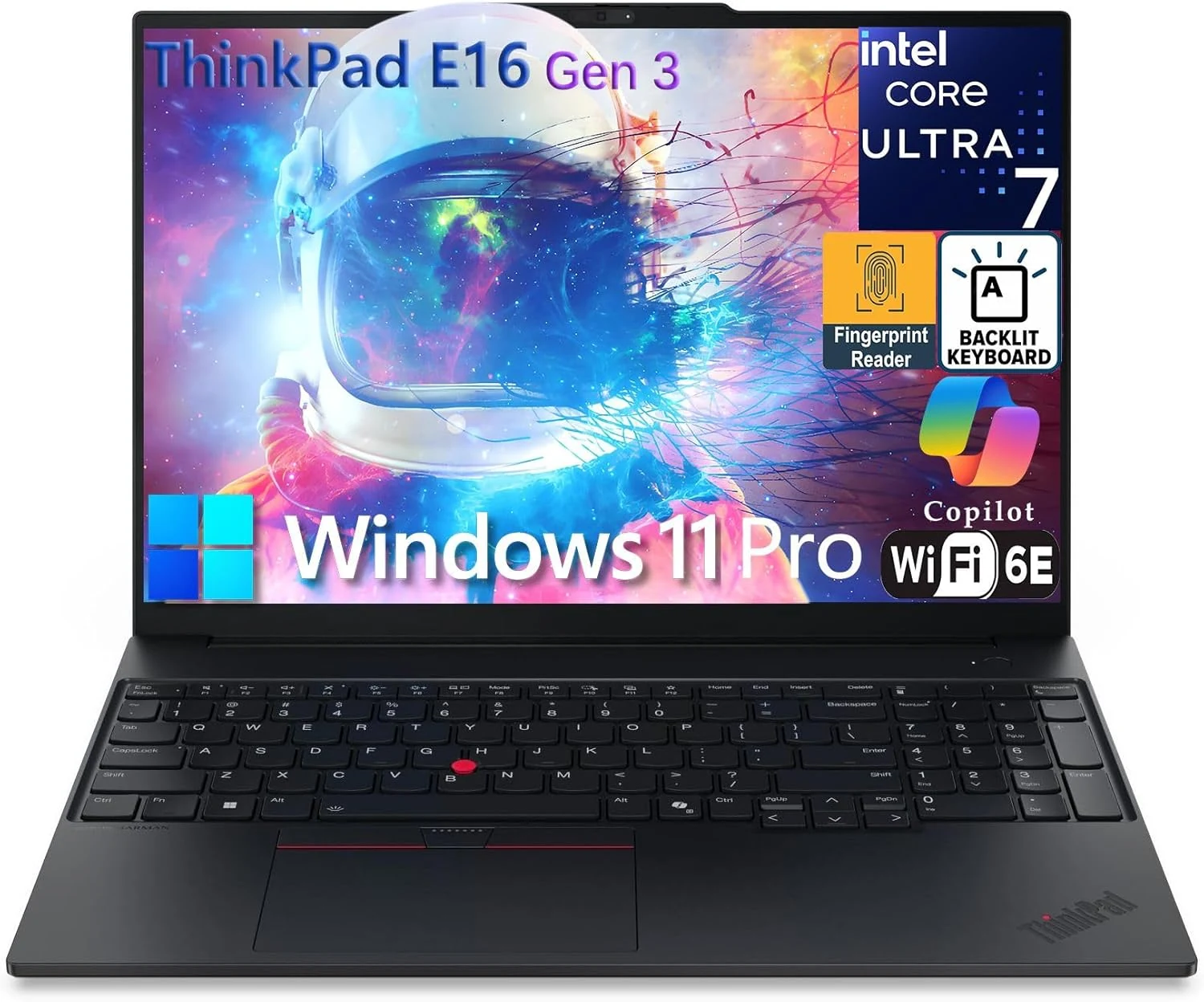Lenovo ThinkPad E16 Gen 3 Laptop Computer for Business, Lifetime