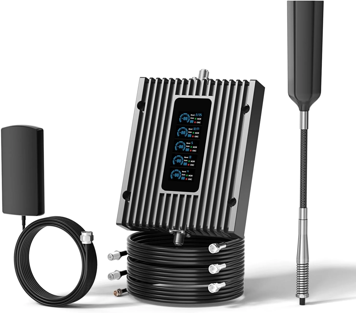 Cell Phone Booster for RV Truck Vehicle|RV Cell Signal Booster for All U.S.Carriers|Boosts 5G/4G LTE/3G Signal for Band 4/12/17/13/5/2/25