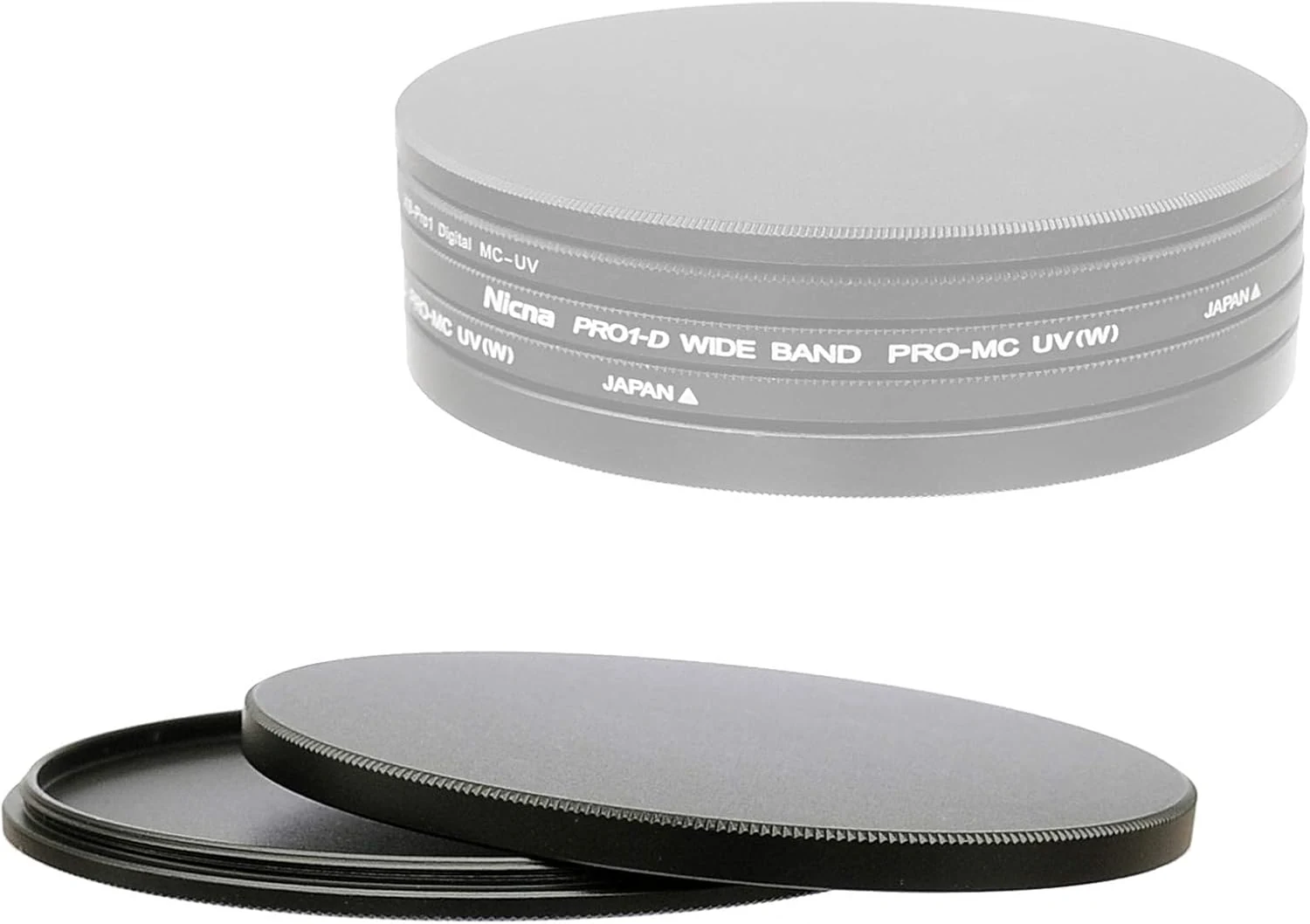 Fotasy 77mm Metal Filter Stack Caps, Slim Aluminum Alloy Stack for 77mm UV CPL ND Filter, Black