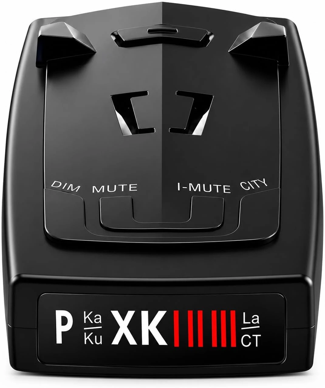 Radar Detector for Cars, Long Range Full-Band Laser Detection with Voice Alerts, False Alert Filter, City/Highway Modes, Windshield Mount, Black