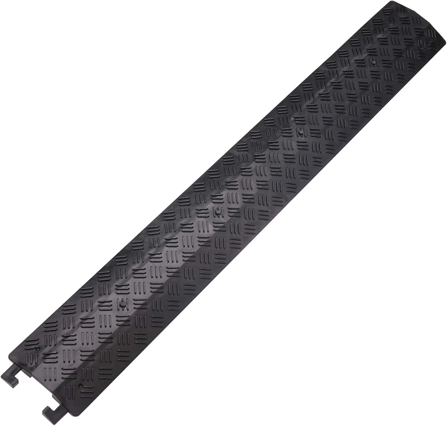 anbotek Small 1 Piece - Floor Cord Cover Cord Protector Drop Over Drop Trak Cable Ramp (Black)