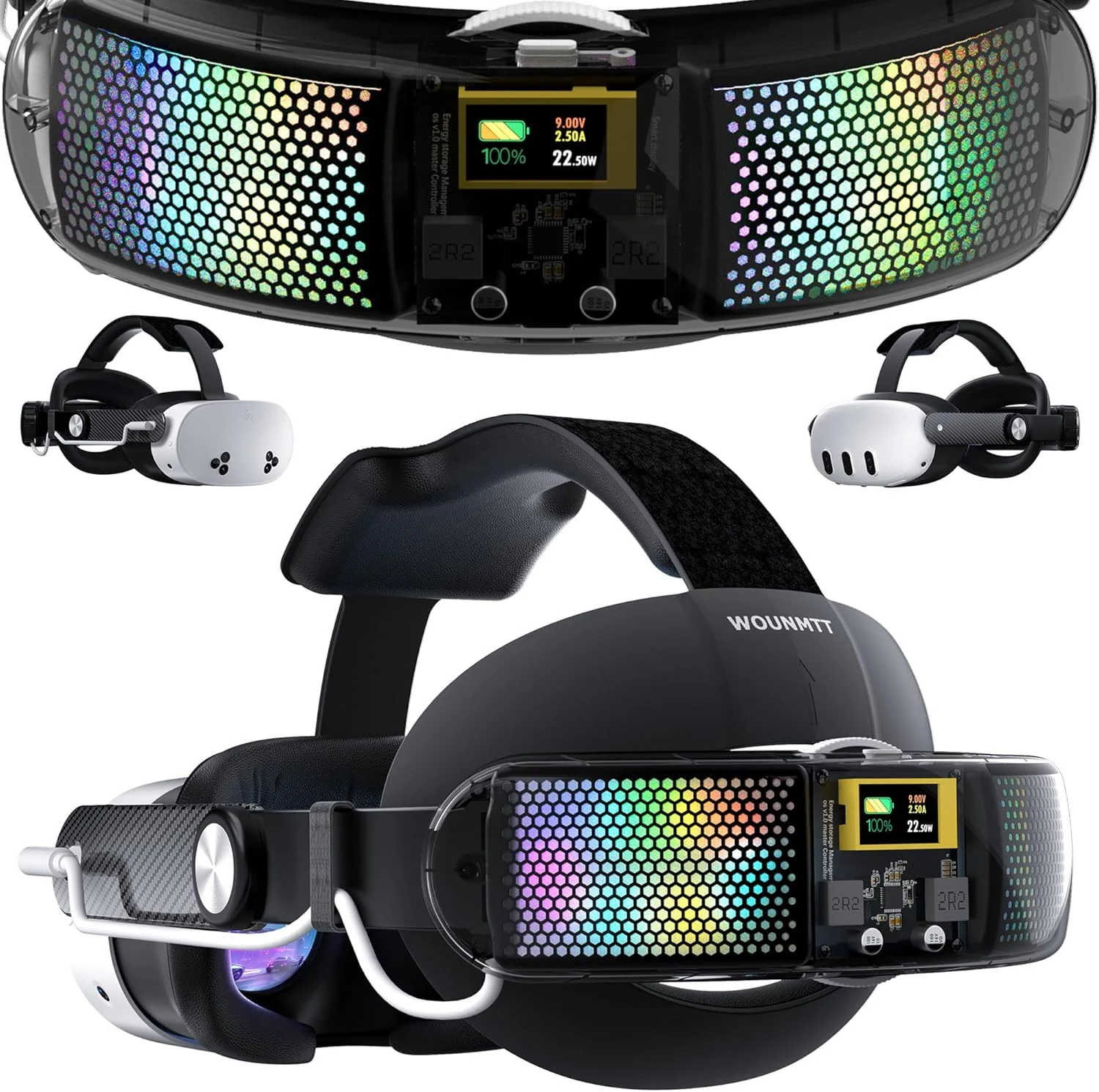Head Strap with 10000mAh Battery for Meta Quest 3/3S