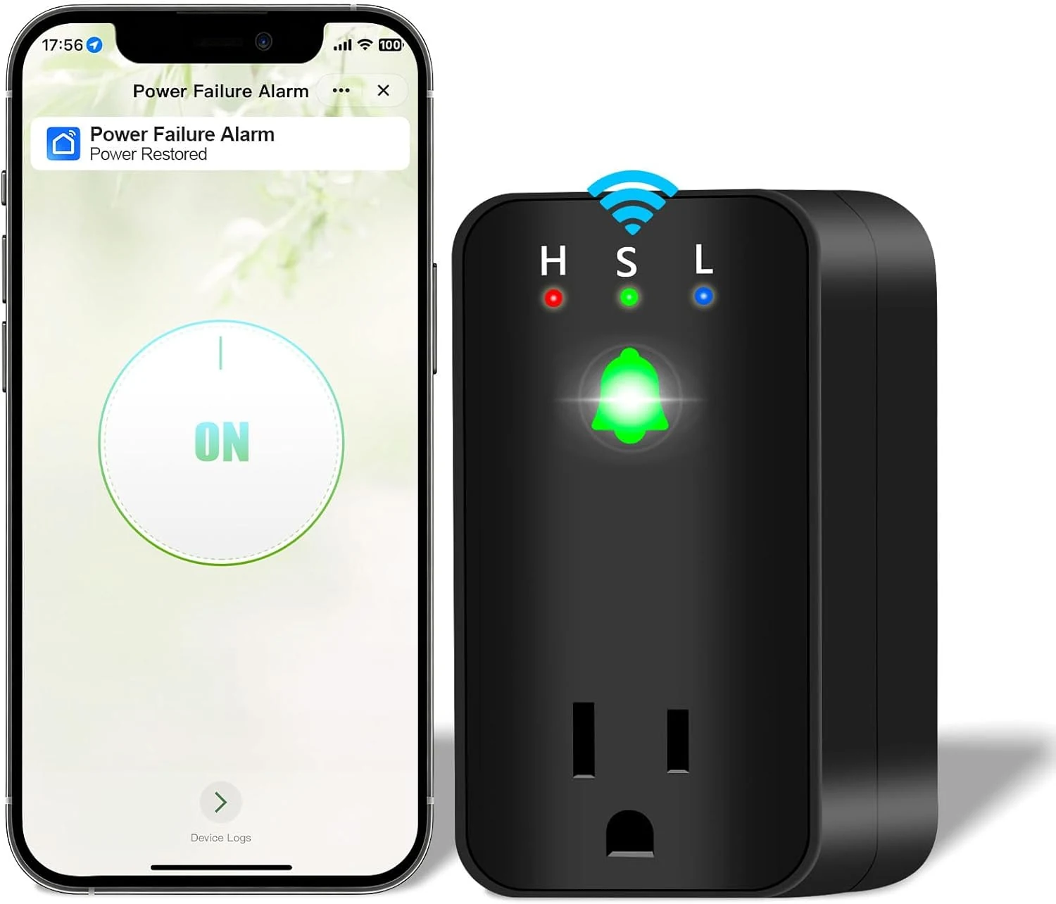 PLOJOP Power Failure Alarm with WiFi App Notifications, 110dB Power review