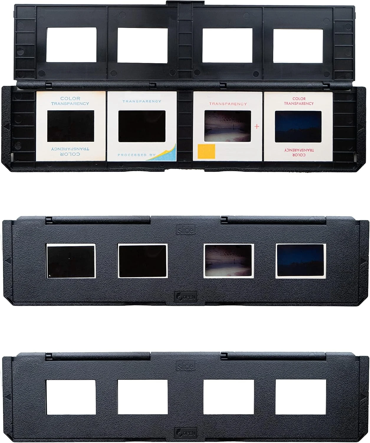 Magnasonic Long Tray Slide Film Holder for 35mm Compatible Film Scanners (Set of 3, ST01)