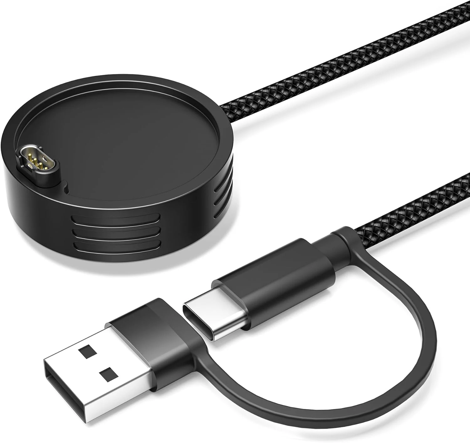Elebase 2-in-1 USB C Charger Cable Dock for Garmin Watch