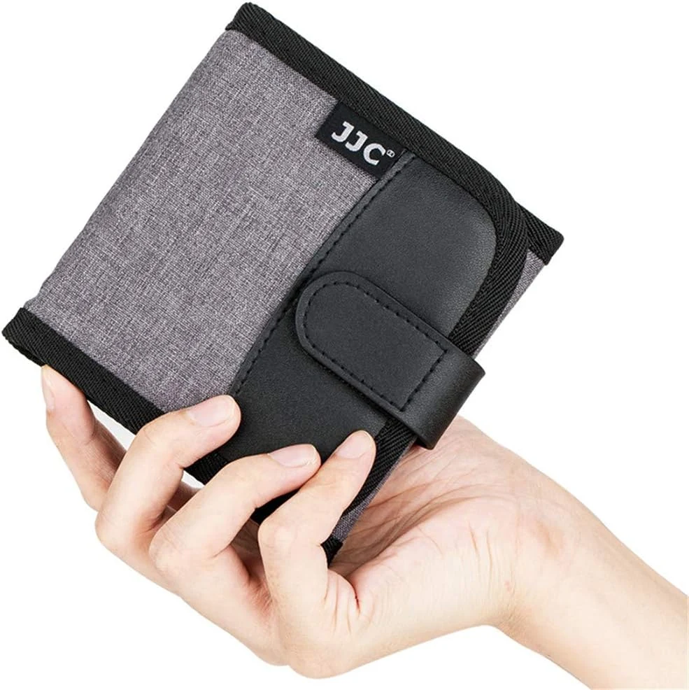 3 Pockets Camera Filter Case for Filter Up to 82mm (fits 82mm 72mm 67mm 62mm 58mm 55mm 52mm 49mm 46mm 43mm 40.5mm 37mm) with Microfiber Cleaning Cloth,Belt Loop Design Compact Lens Filter Pouch Wallet