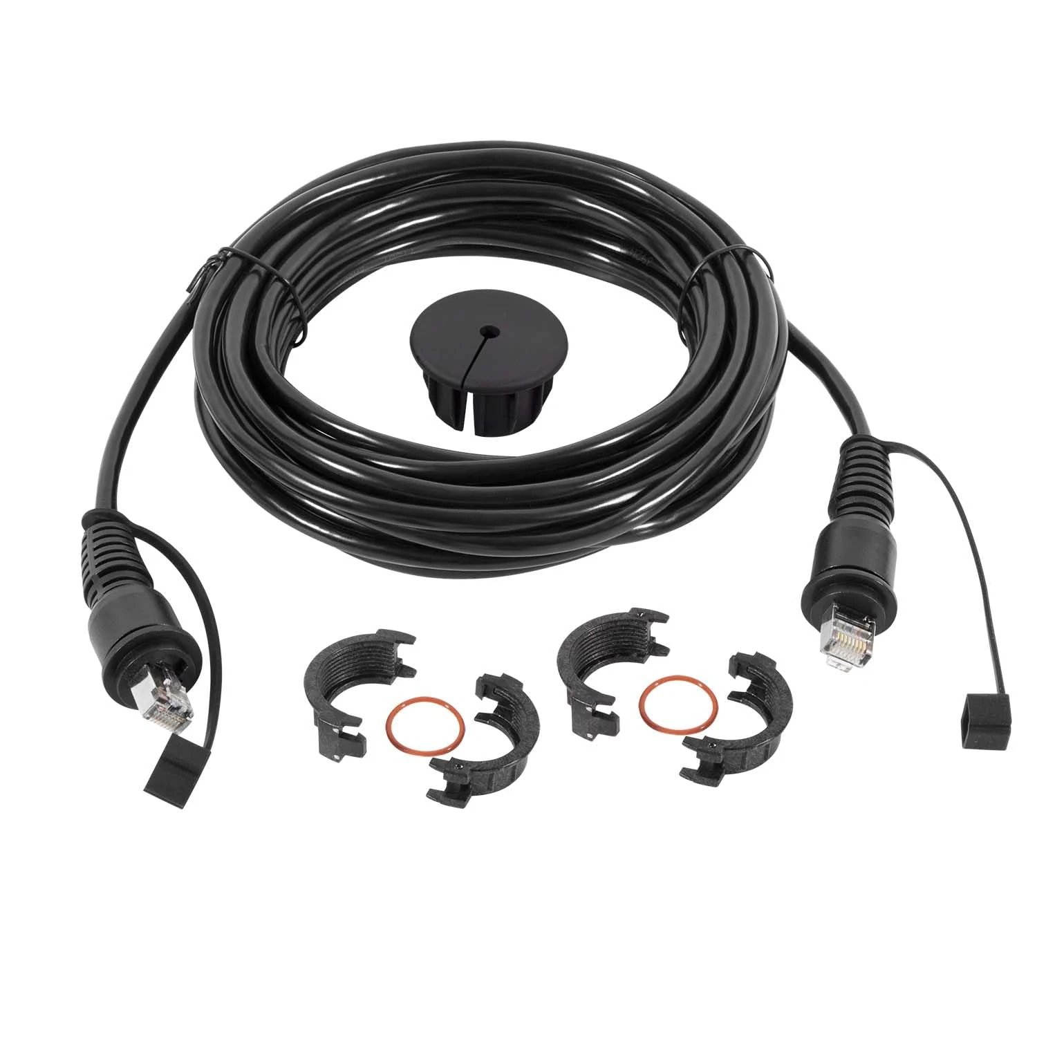 20 Foot Marine Network Cable for Garmin GPSMAP, Fish Finder, Radar, GMR, GMS 10 (RJ45)
