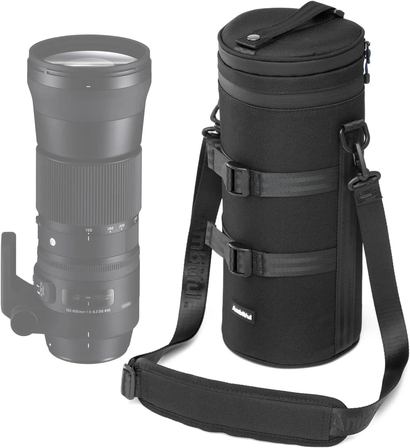 AMBITFUL Thick Camera Lens Pouch Case, Water/Dust/Shock Protection Lens Pouch