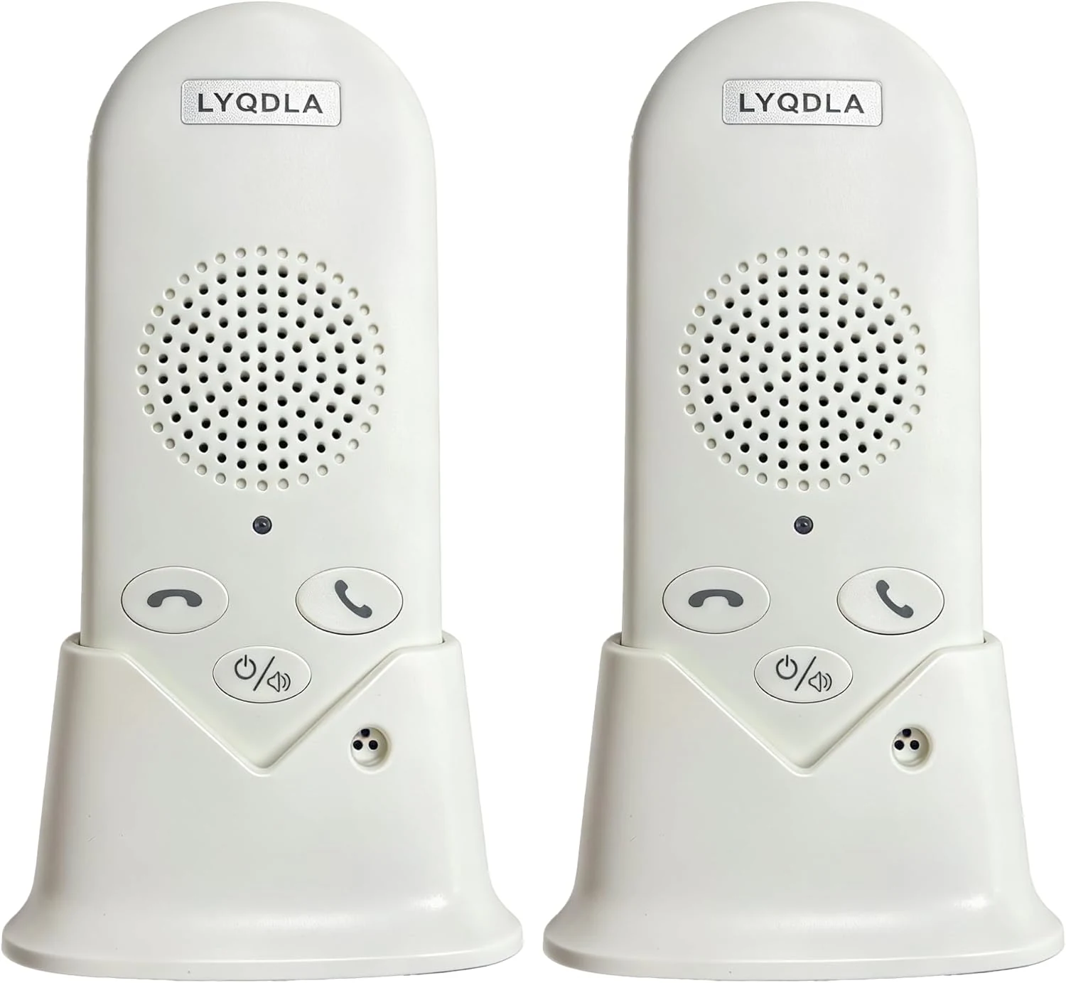 Wireless Intercom System for Home, Long Range 2-Way Voice Intercom for Room-to-Room Communication, Portable Intercoms for Seniors, Home, Office (2-Pack)