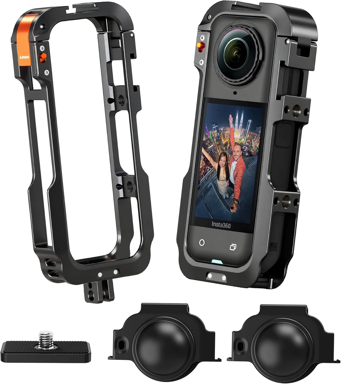 AMAZEAR Metal Protective Case for Insta360 X5 Accessories