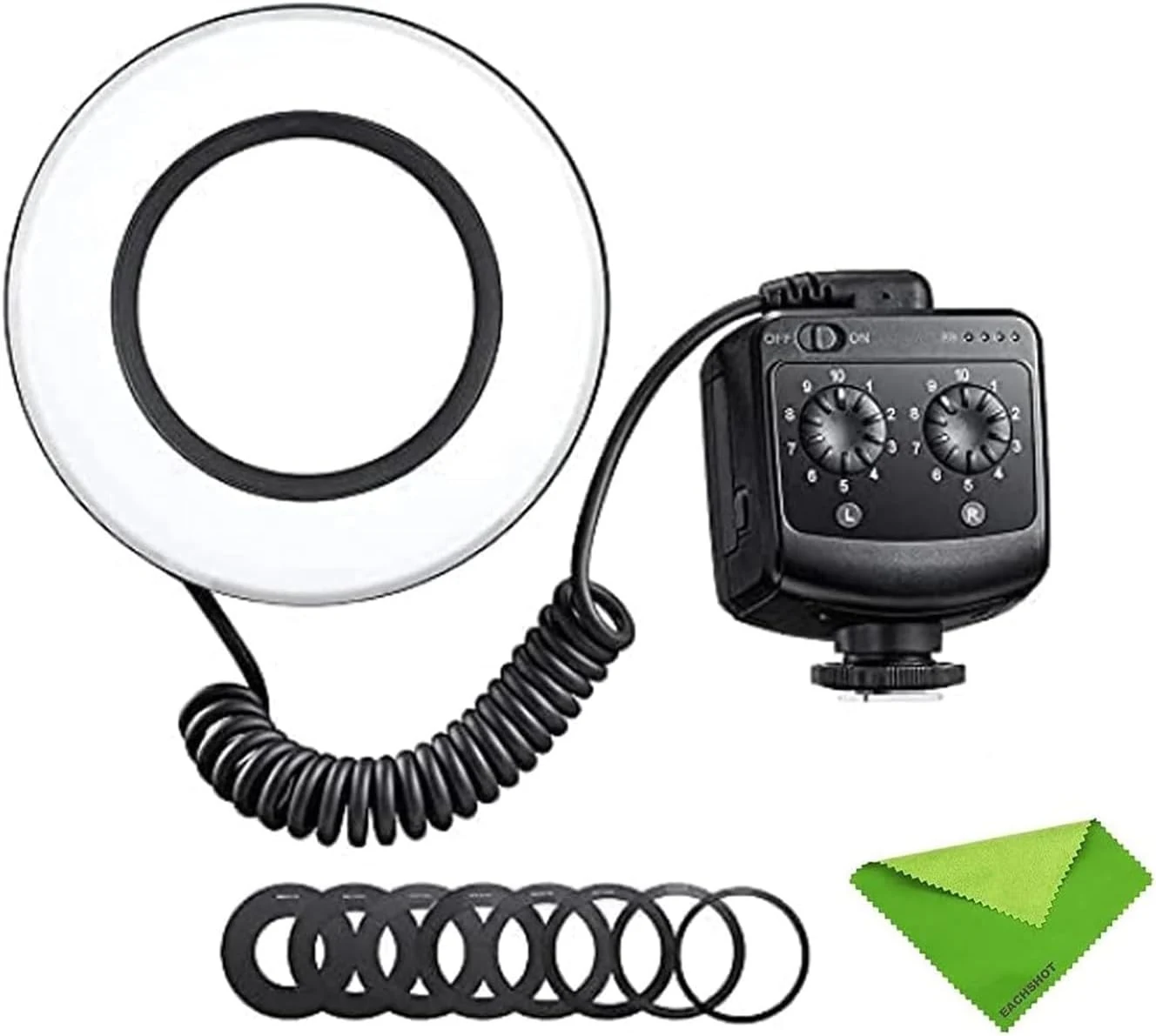 Godox RING72 Macro LED Ring Light with 8 Lens Adapter