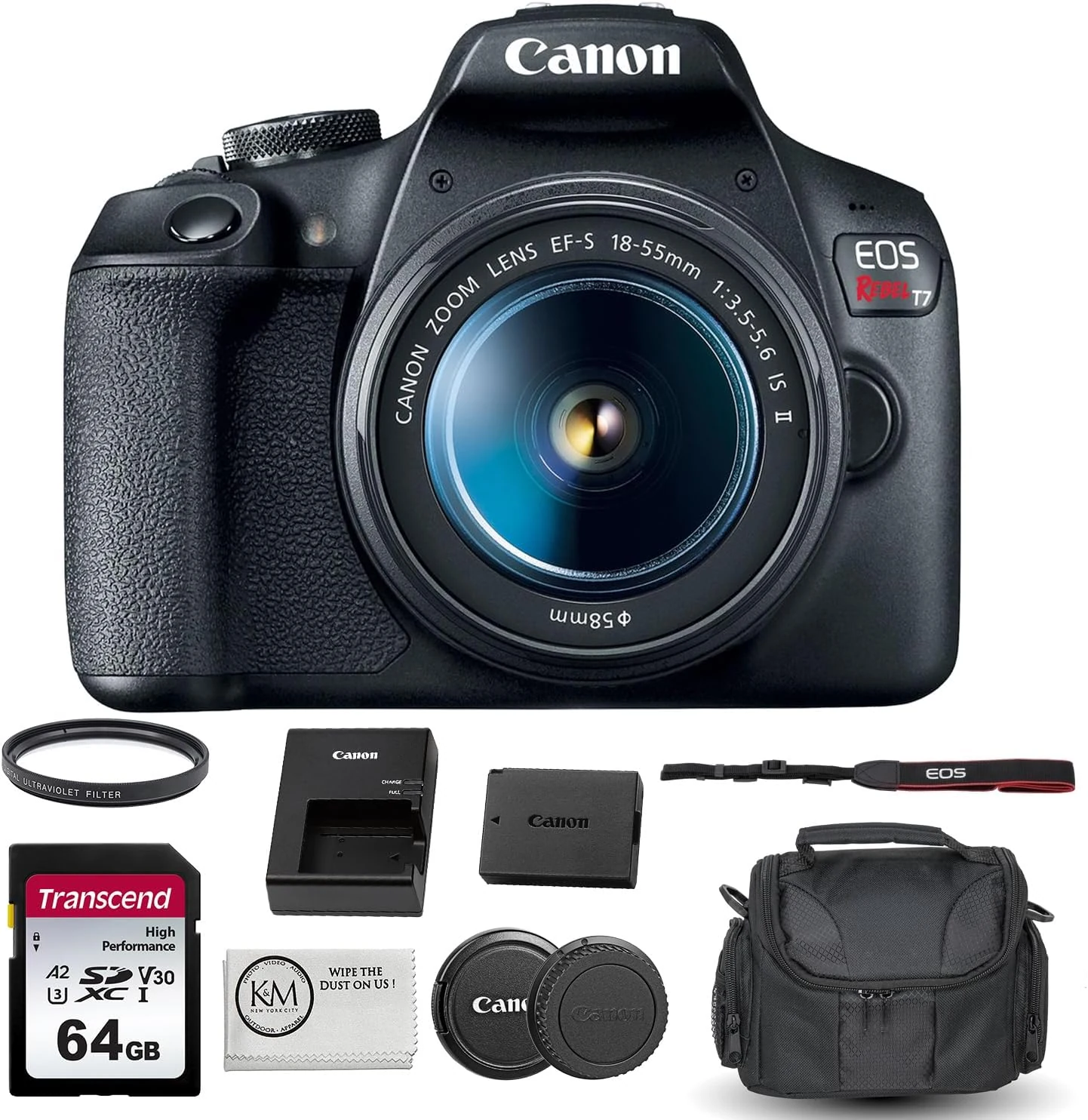 Canon EOS Rebel T7 DSLR Camera with 18-55mm Lens Bundled review