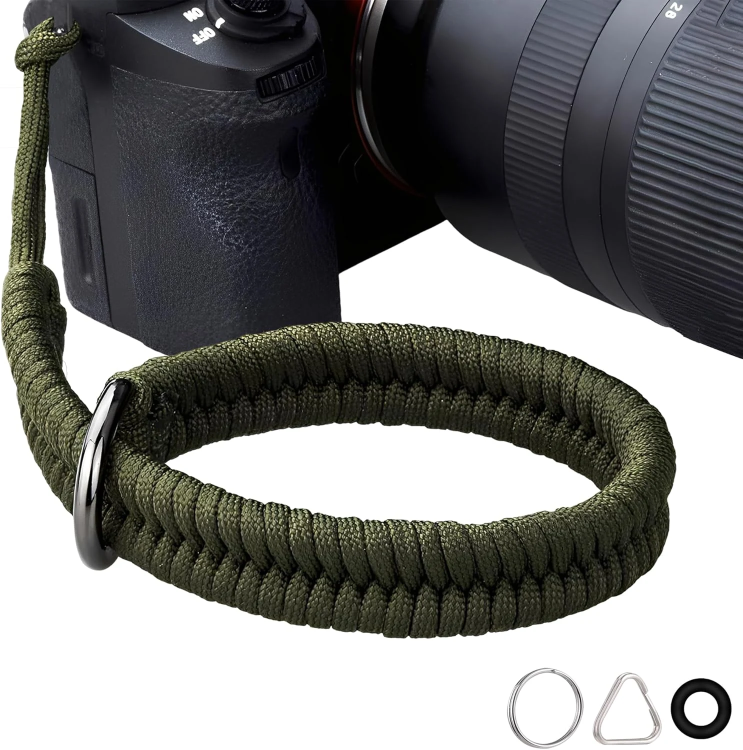 ZXZone Camera Wrist Strap for DSLR Mirrorless Camera, Camera Hand Strap with Safer Connector